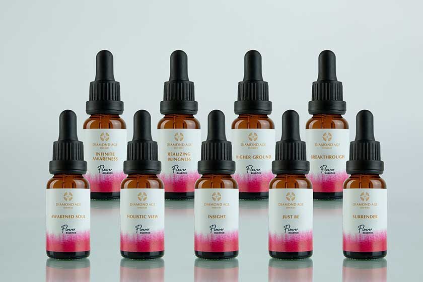 A flower essences kit of 9 diamond age flower essences called mediation which helps us to be free from chattering of the mind and find inner peace and deepen our meditation