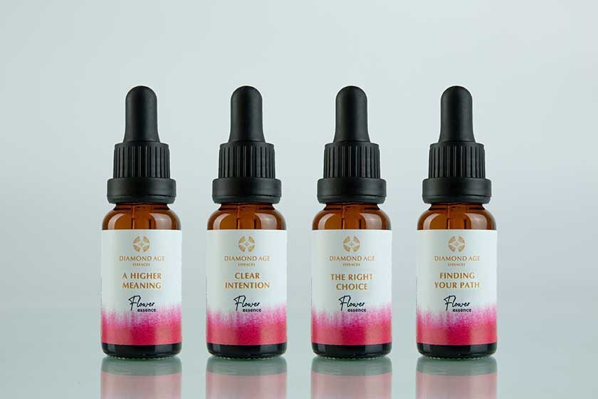 A flower essences kit of 8 diamond age flower essences called guidance which helps us to have a clear intention and direction for our life