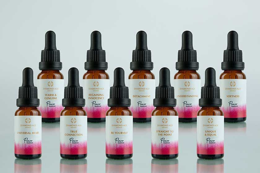 A flower essences kit of 10 diamond age flower essences called healthy relations which helps us to create healthy relations with ourselves others and life